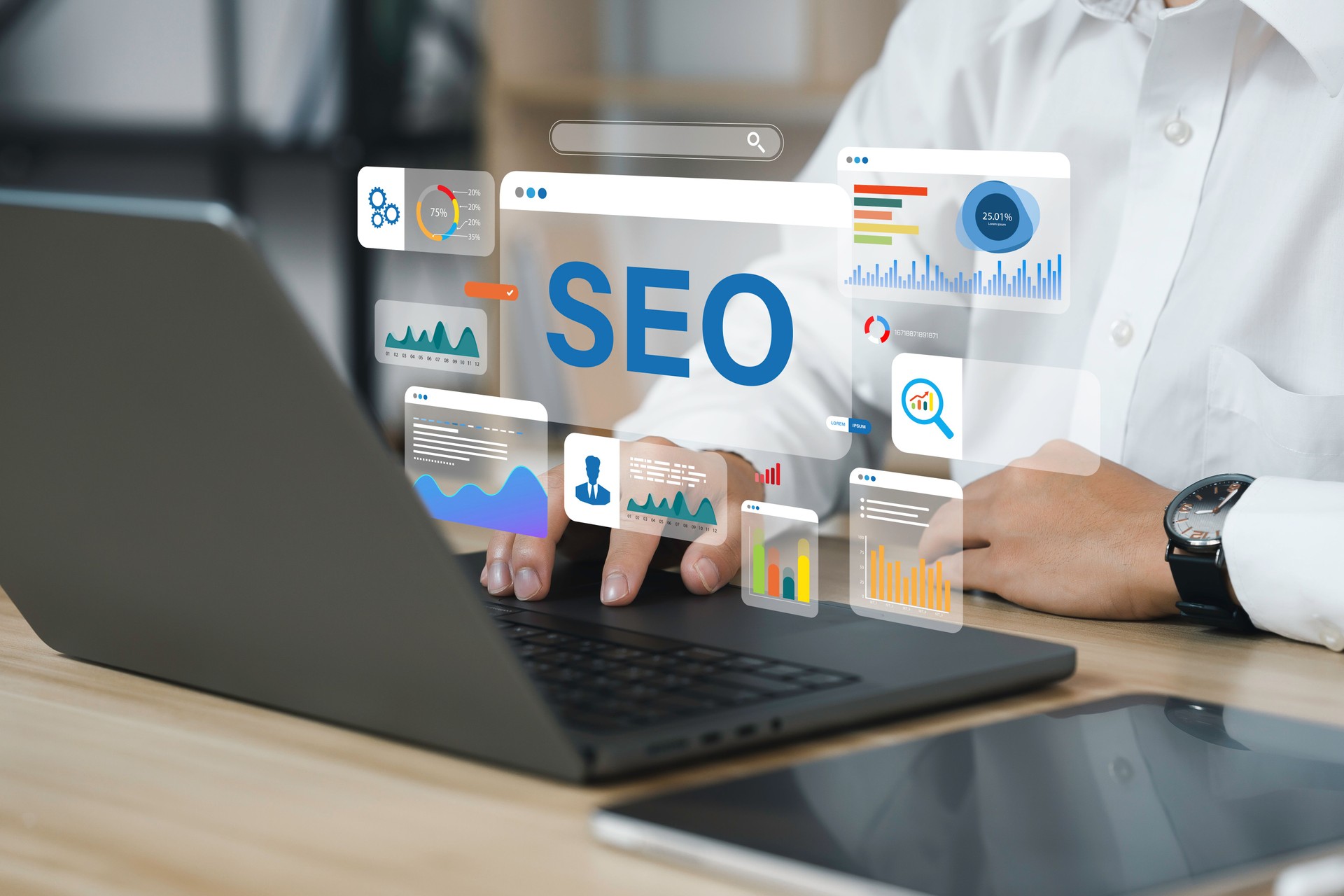 SEO and SEA optimization services for e-commerce brands, improving Google rankings, paid search campaigns, and online visibility to increase traffic and sales.